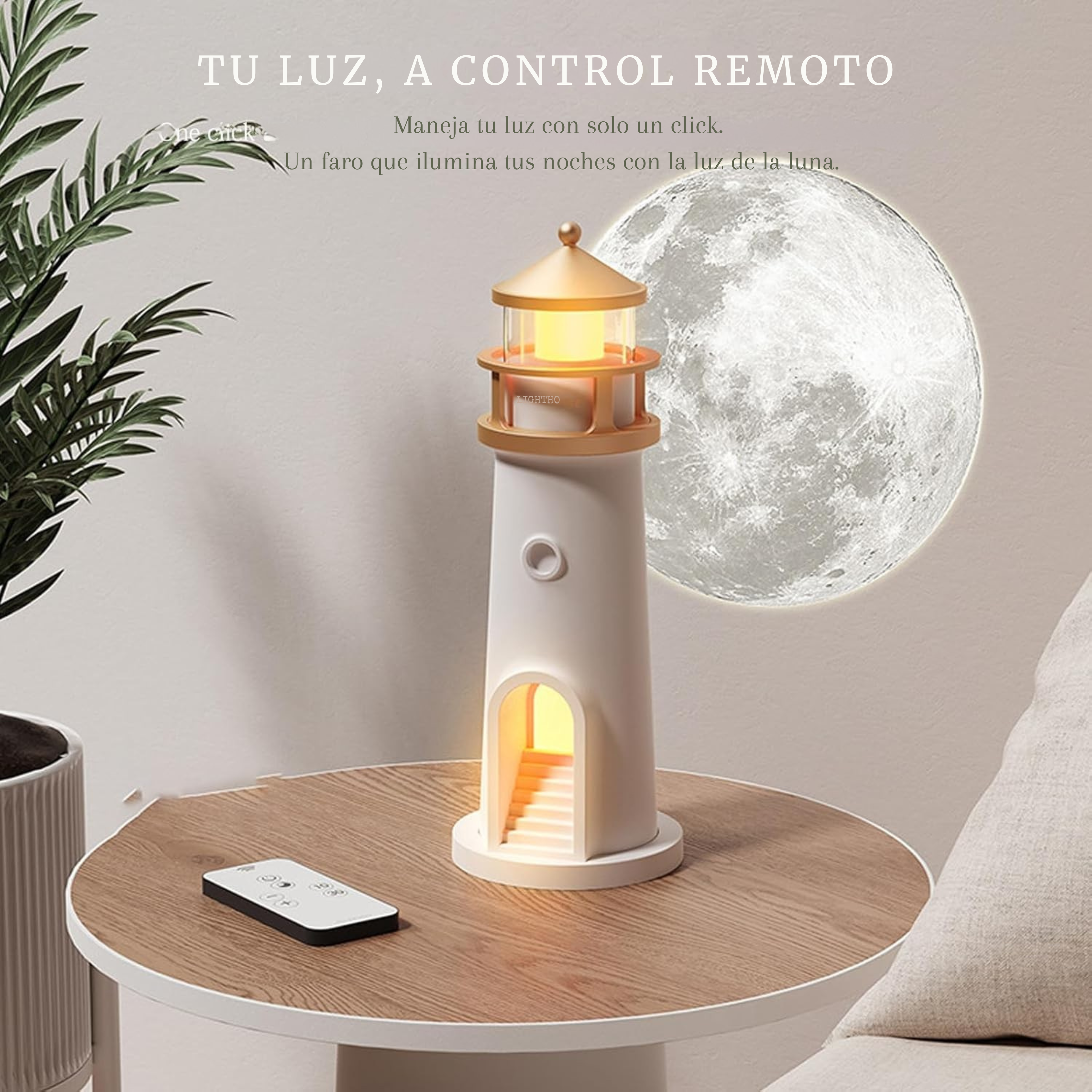 Lámpara proyector de luna decorativo con Control Remoto